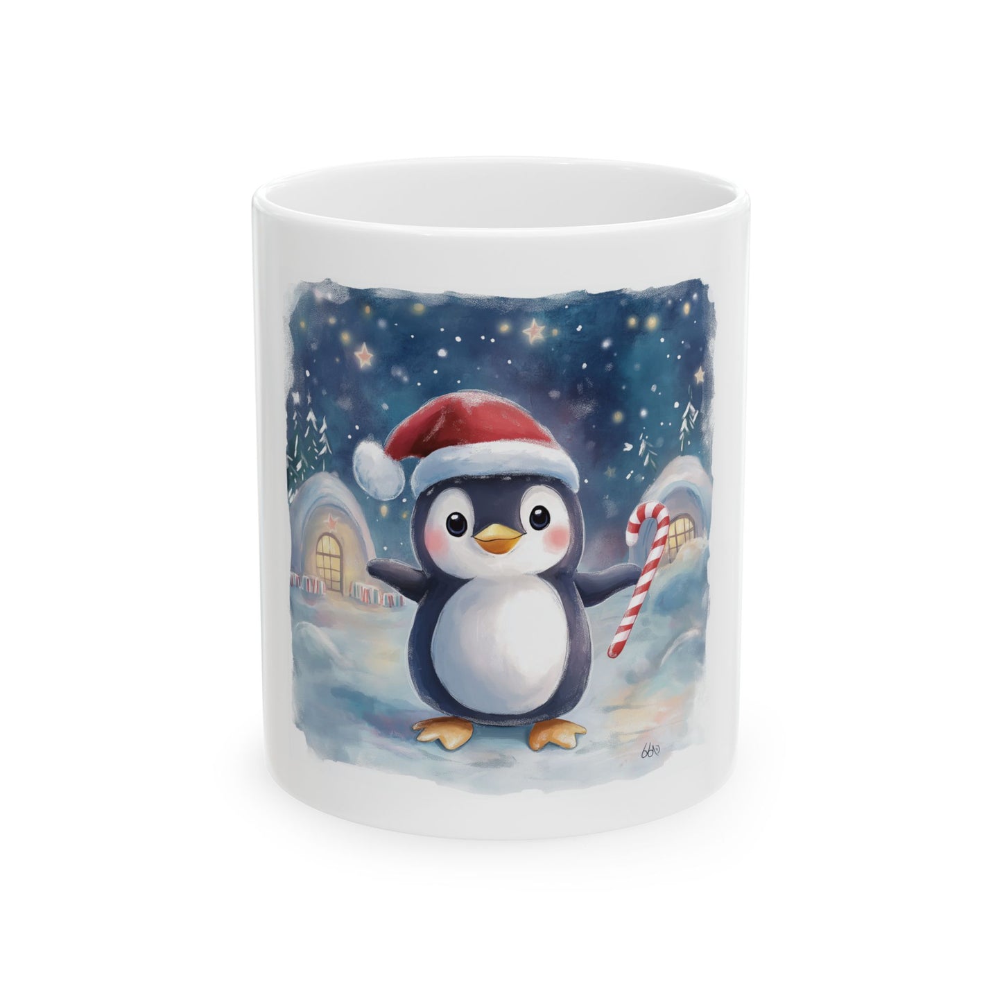 Christmas Penguin Ceramic Mug