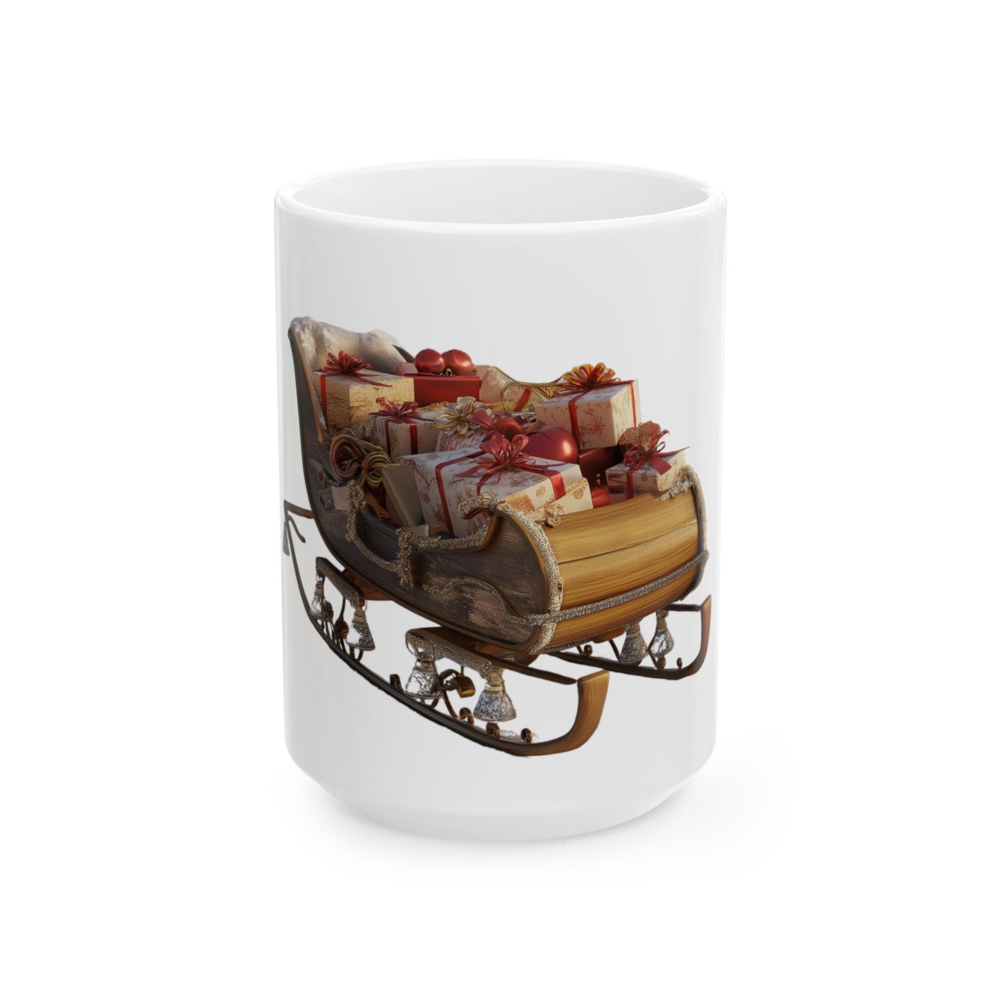 Santa's Sleigh Ceramic Mug