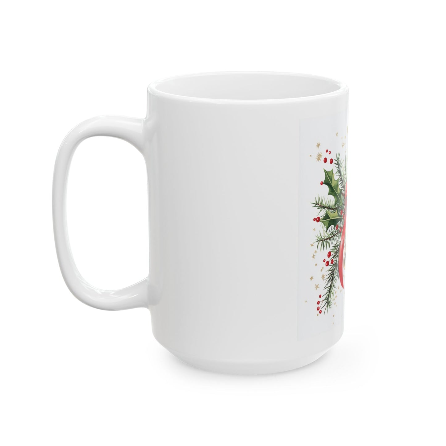 Festive Christmas Bell Ceramic Mug (11oz, 15oz)