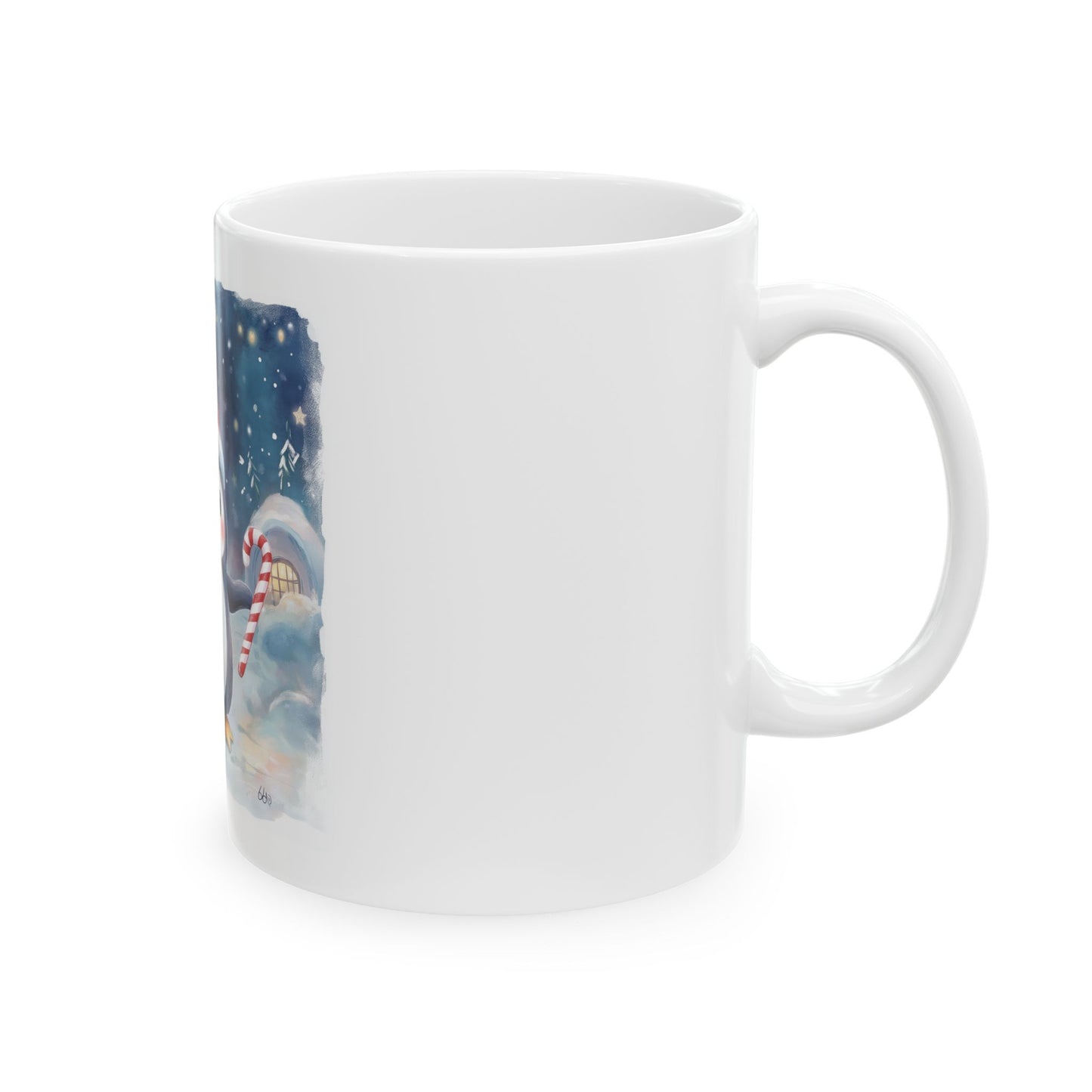 Christmas Penguin Ceramic Mug