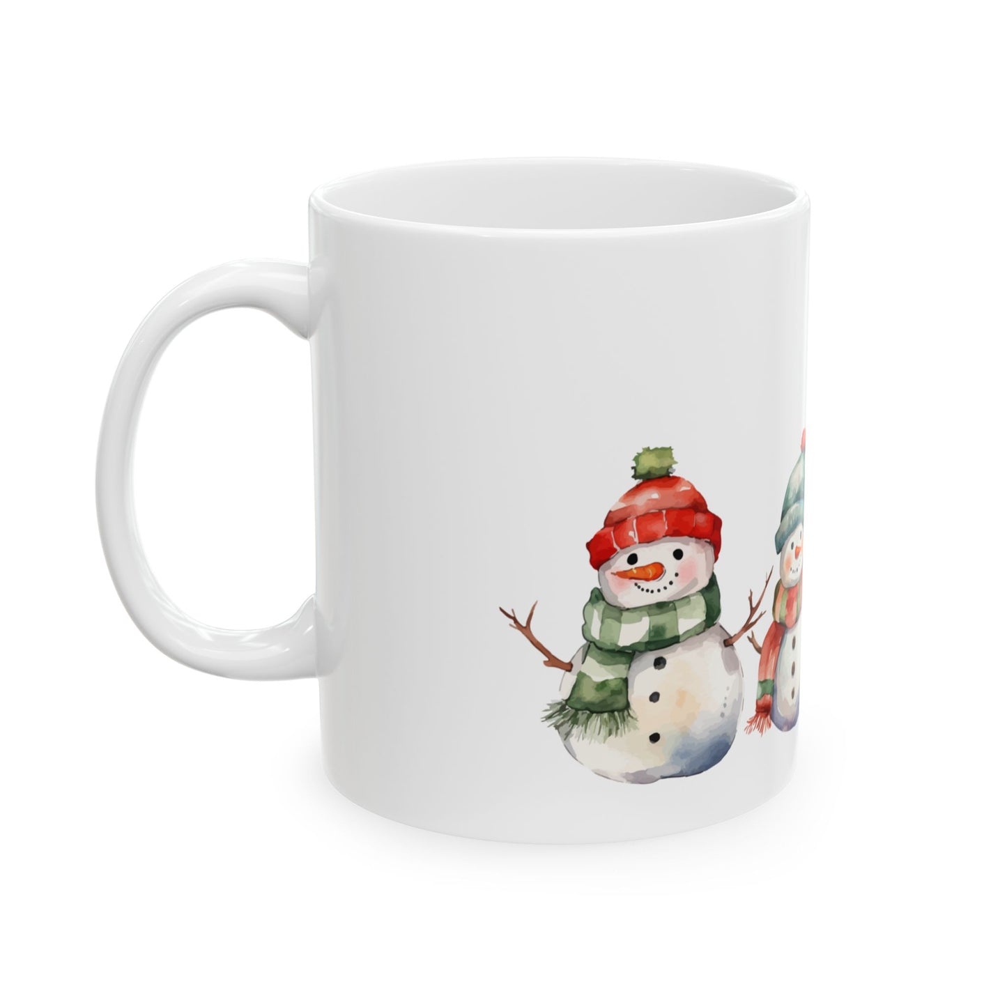 Snowman Family Ceramic Mug (11oz, 15oz)