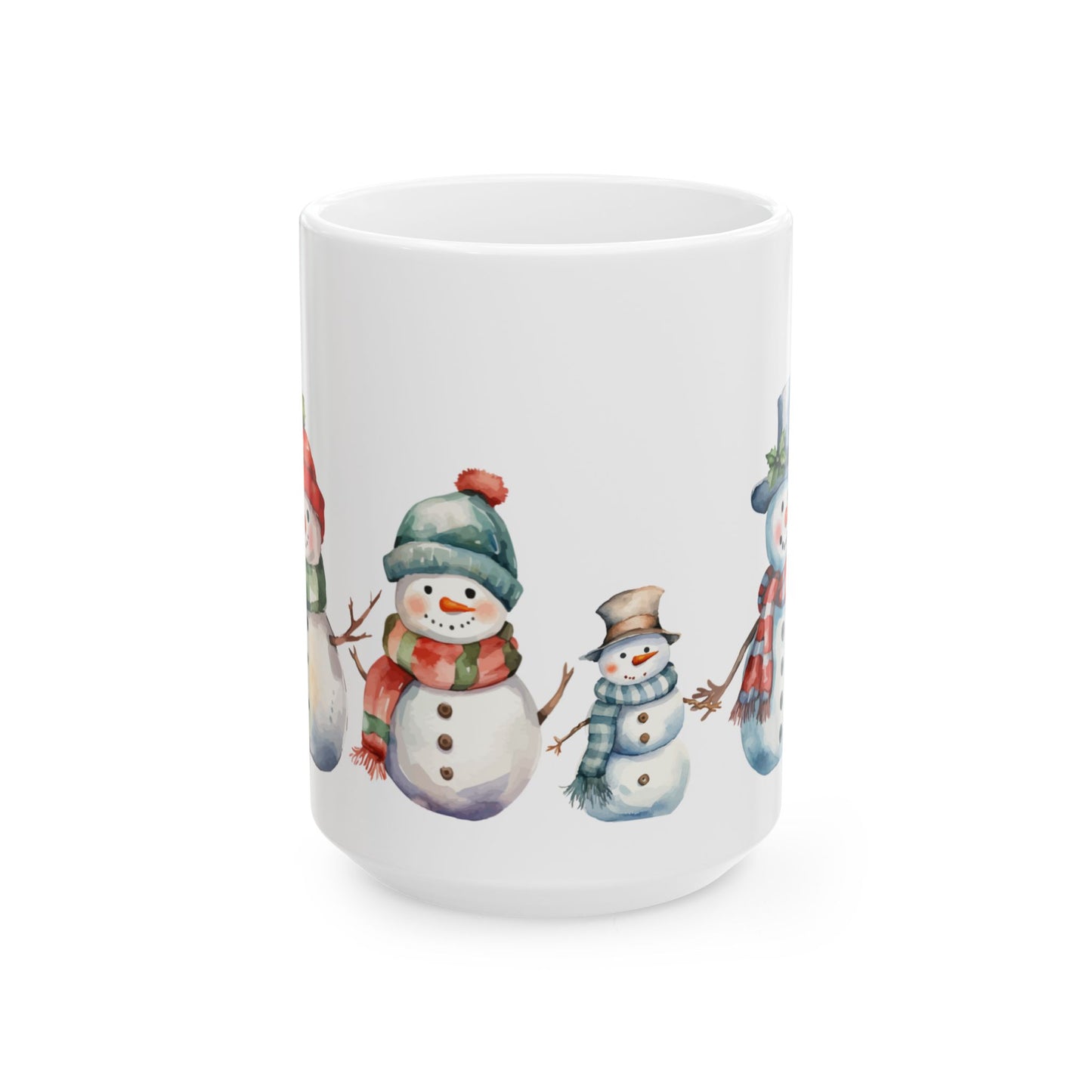 Snowman Family Ceramic Mug (11oz, 15oz)