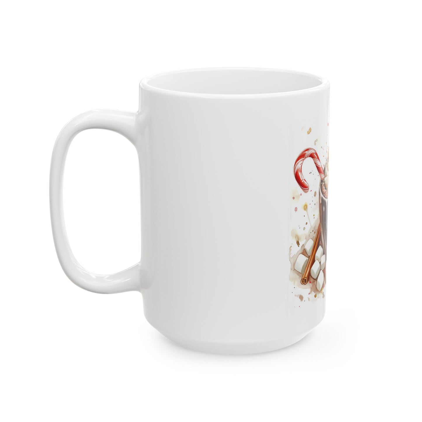 Cozy Hot Cocoa Watercolor Mug (11oz, 15oz)