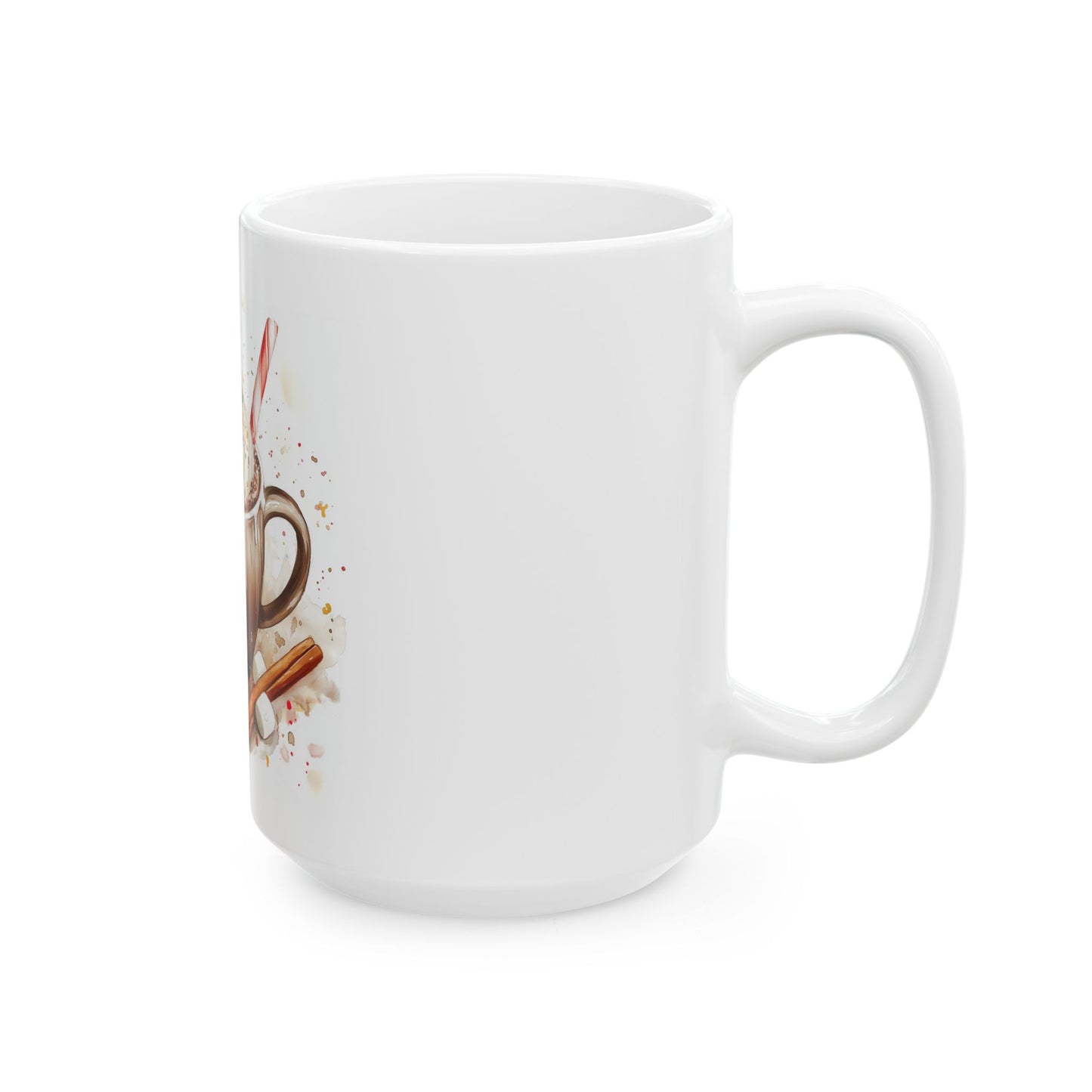 Cozy Hot Cocoa Watercolor Mug (11oz, 15oz)