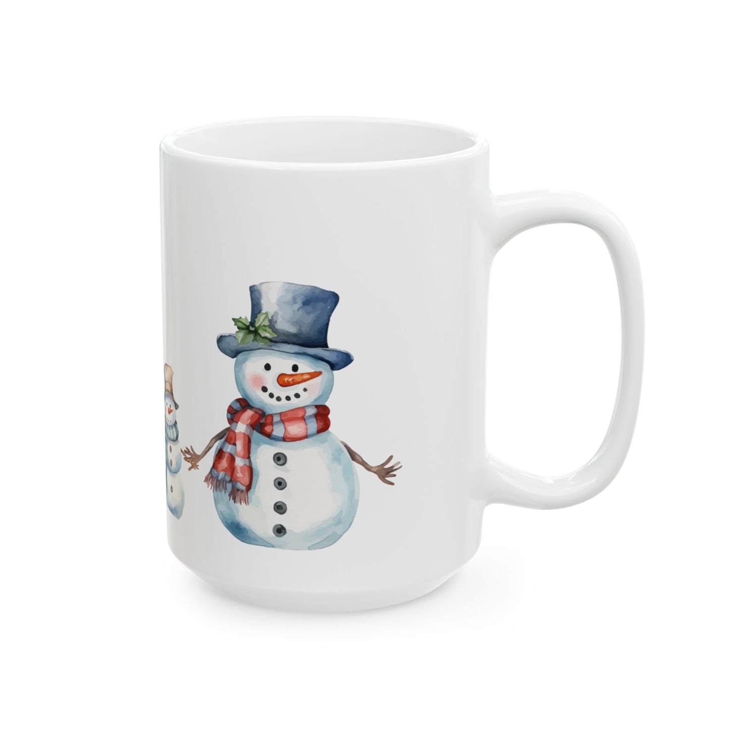 Snowman Family Ceramic Mug (11oz, 15oz)