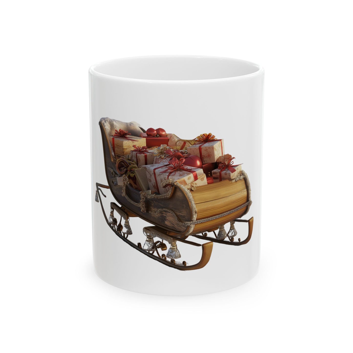 Santa's Sleigh Ceramic Mug