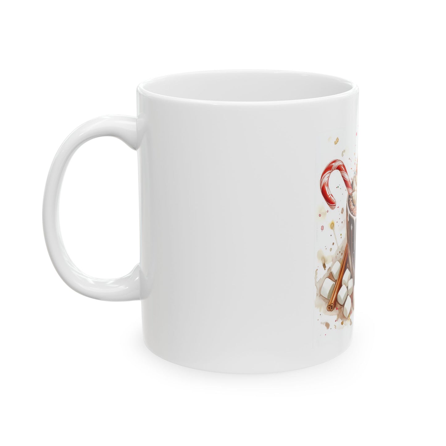 Cozy Hot Cocoa Watercolor Mug (11oz, 15oz)