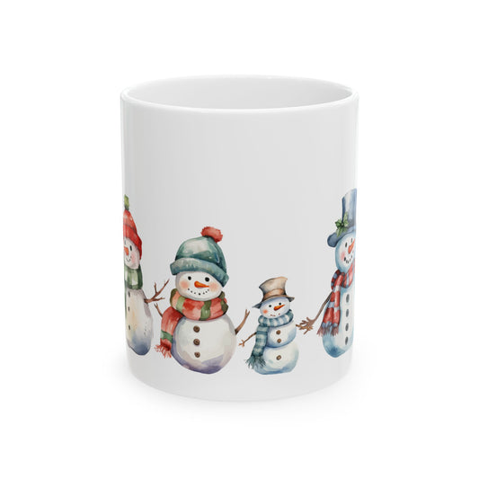 Snowman Family Ceramic Mug (11oz, 15oz)