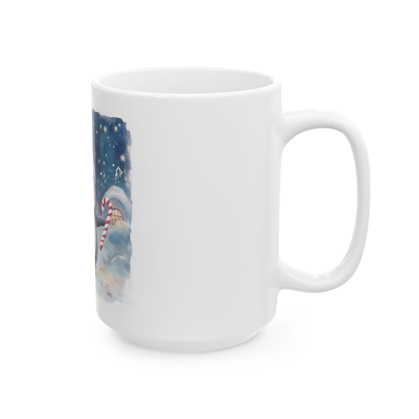 Christmas Penguin Ceramic Mug