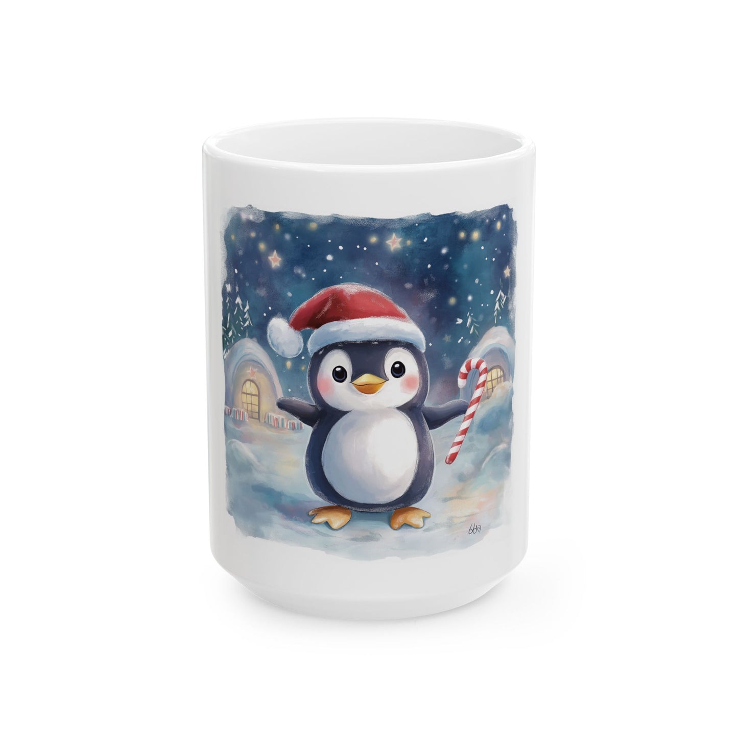 Christmas Penguin Ceramic Mug