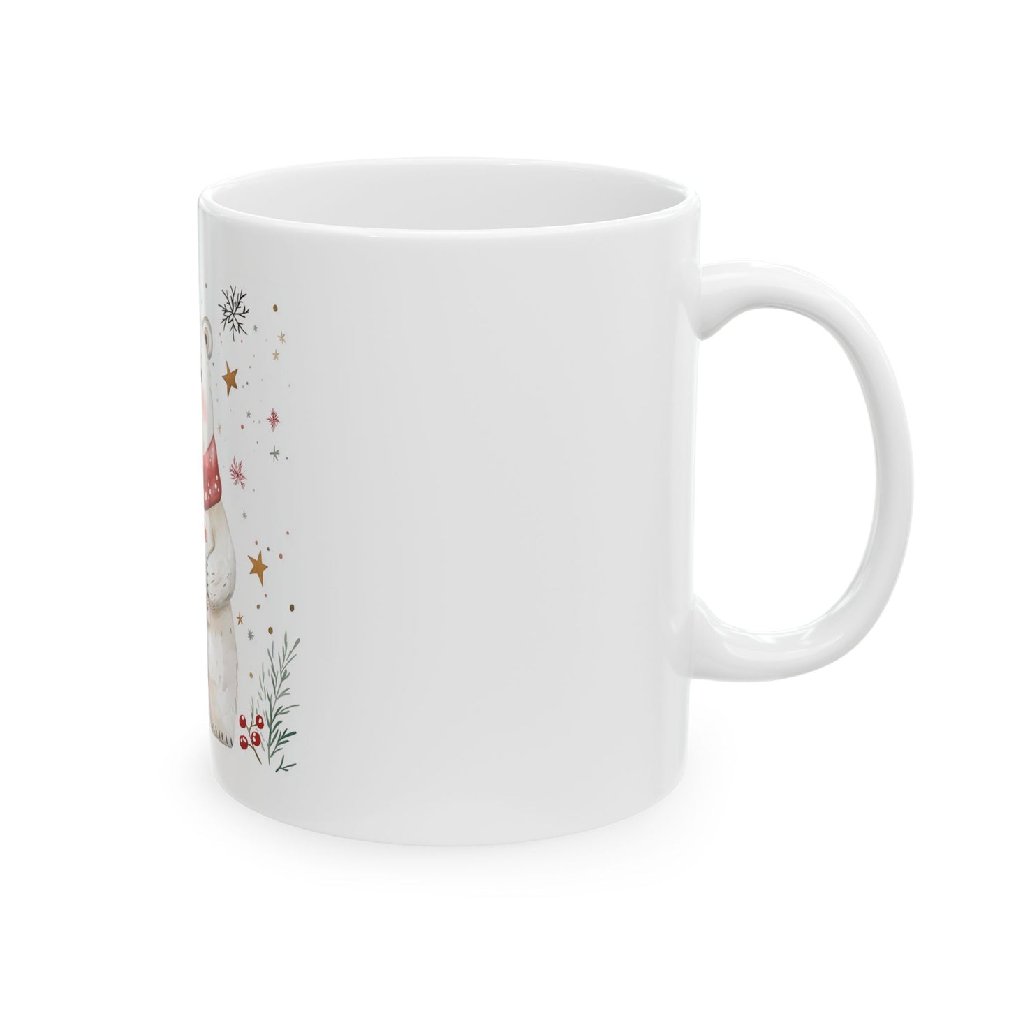 Adorable Polar Bear Christmas Mug (11oz, 15oz)