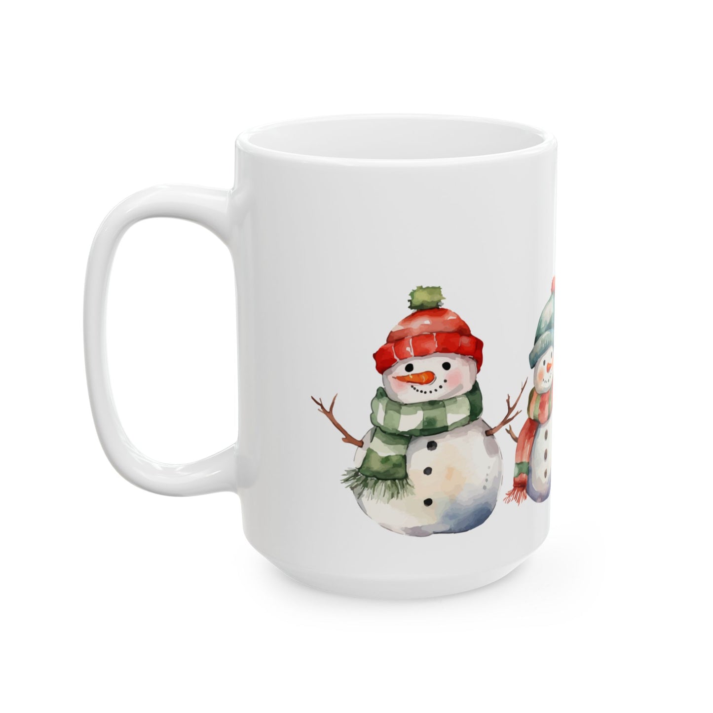 Snowman Family Ceramic Mug (11oz, 15oz)