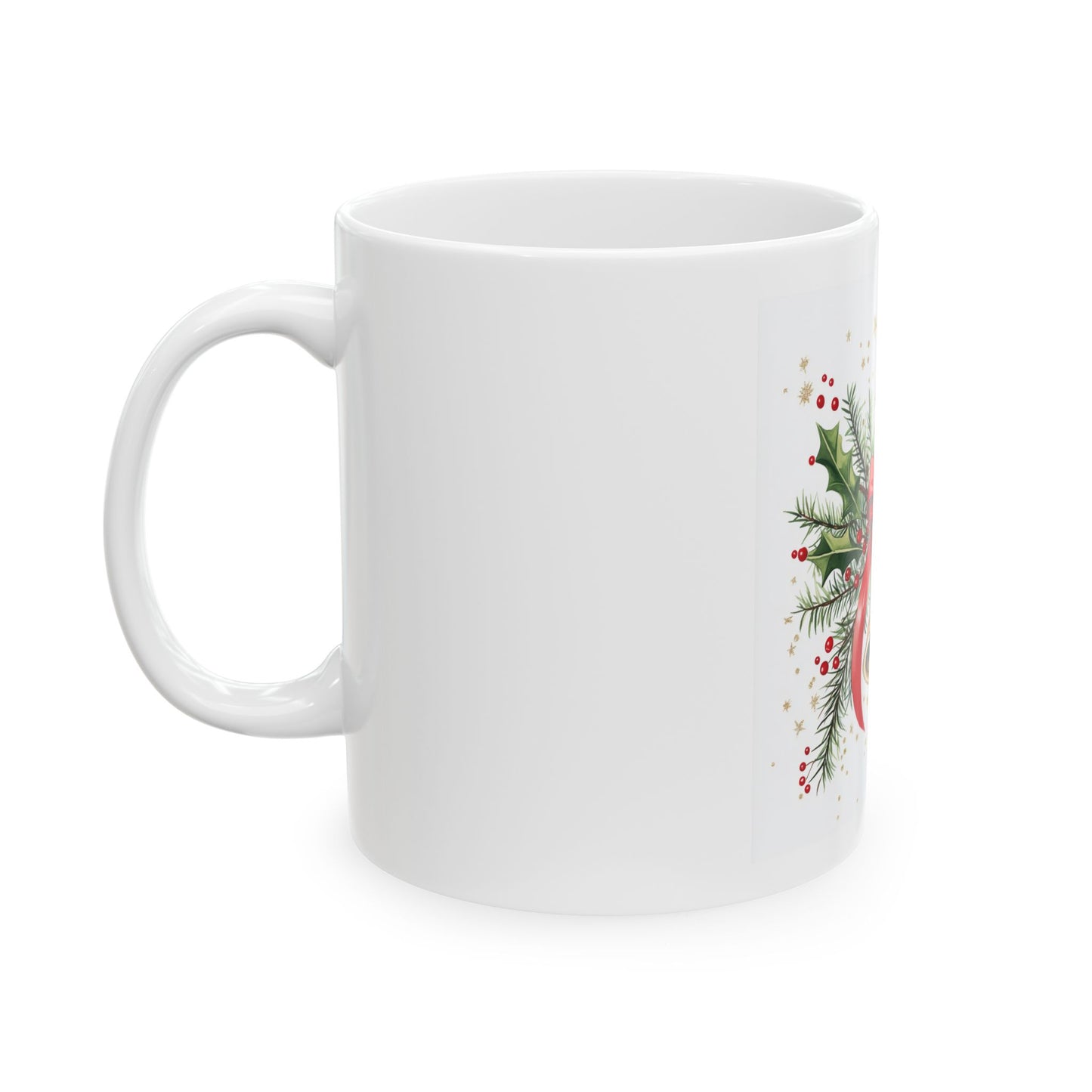 Festive Christmas Bell Ceramic Mug (11oz, 15oz)