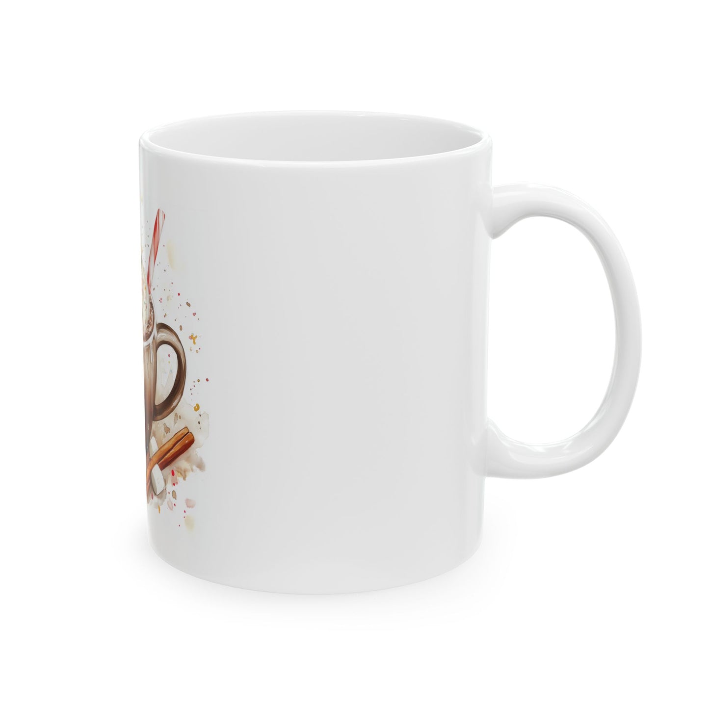 Cozy Hot Cocoa Watercolor Mug (11oz, 15oz)